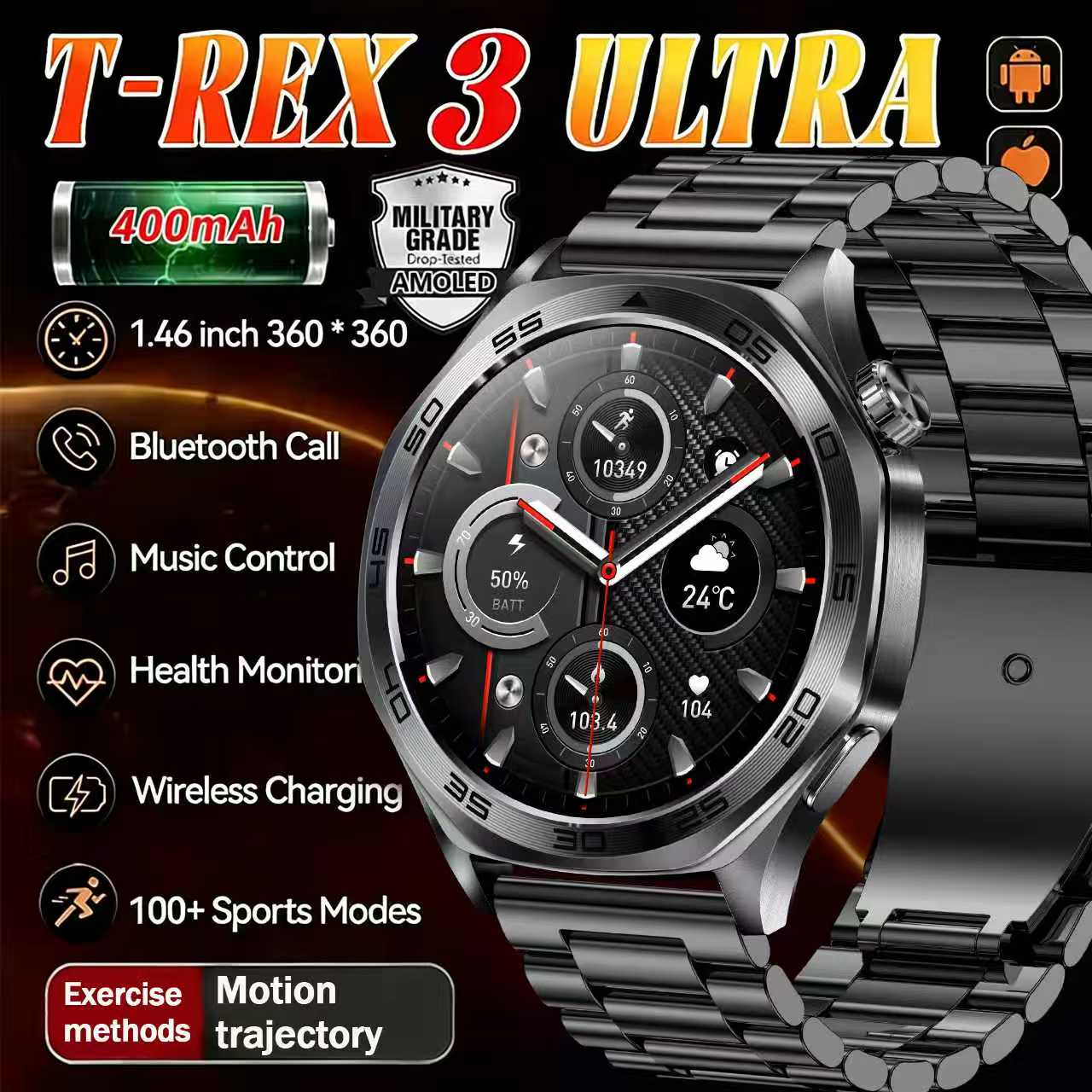 Smartwatch Custom - Reloj Inteligente para Hombre 2026, Pantalla