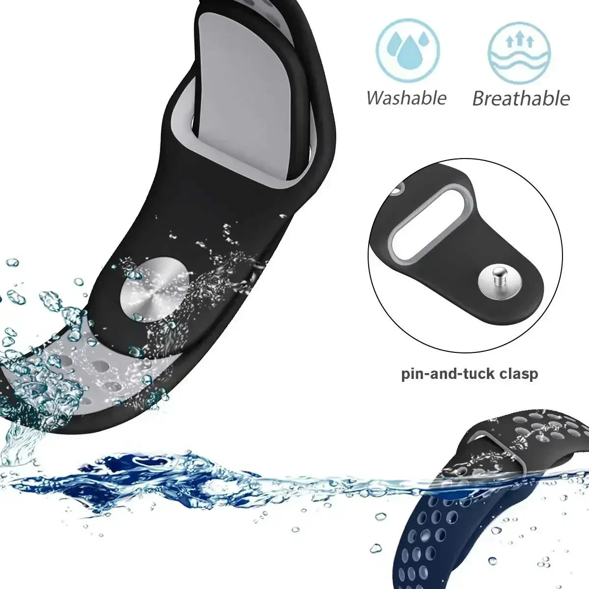 Correa transpirable de dos ton - Motorola Smartwatch Accessories reseña y precio